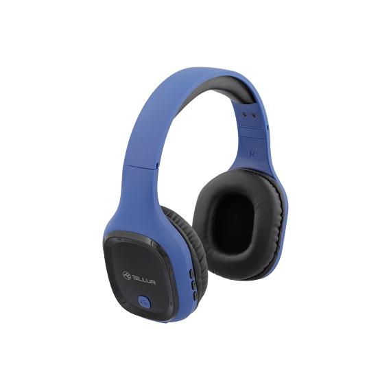 CASTI BLUETOOTH, OVER-EAR, PULSE, MICROFON, TIMP DE JOC MUZICAL PÂNĂ LA 8H,  TELLUR BLUE  TLL511281