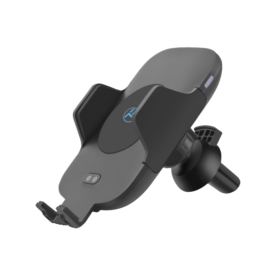 WIRELESS CAR CHARGER + AUTOMATIC MOUNT, WCCM, TOTAL POWER: 10W, MAX OUTPUT: 1.2A, TYPE-C INPUT, CABLE INCLUDED, TELLUR BLACK  TLL151201