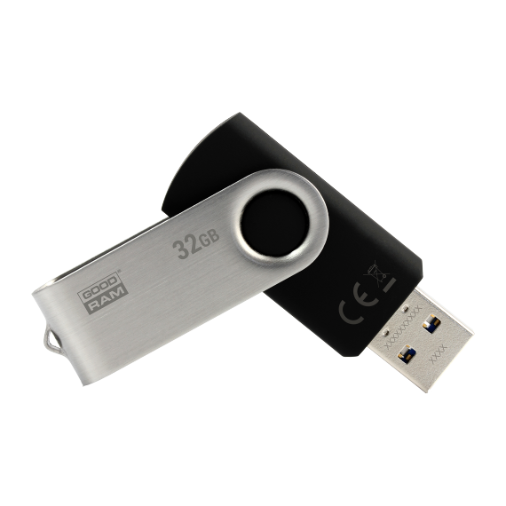 32GB  USB3.0  GOODRAM  UTS3 TWISTER BLACK  (READ 60 MBYTE/S, WRITE 20 MBYTE/S)