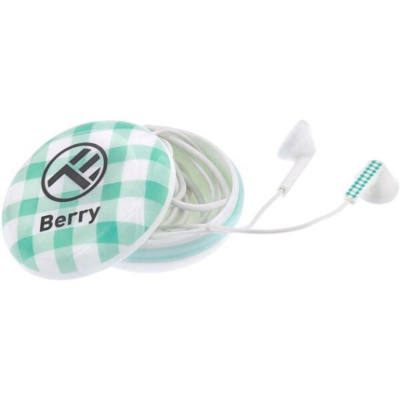 CASTI IN-EAR, BERRY, WITH MIC, WIRED, JACK 3.5 MM,16 OHM, 20HZ, 1.2 M, SILICONE, TELLUR BLUE  TLL162192