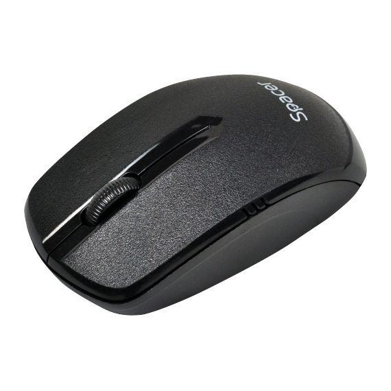 MOUSE SPACER WIRELESS OPTIC BLACK USB 1000 DPI SPMO-161