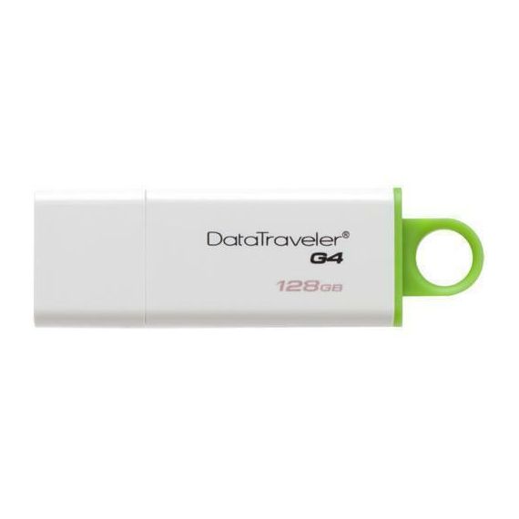 128GB  USB3.0  KINGSTON DATATRAVELER G4 WHITE/GREEN  DTIG4/128GB