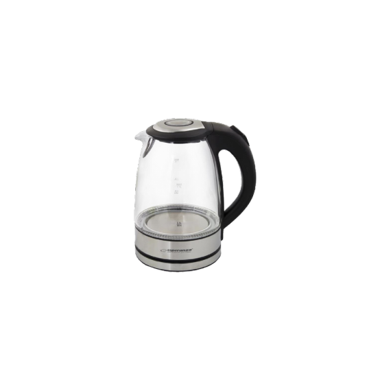 KETTLE ESPERANZA YOSEMITE EKK012  GLASS WITH LED LIGHT, 2200W, 1,7L, BOIL DRY SAFETY CUT-OFF, CONCEALED HEATING ELEMENT