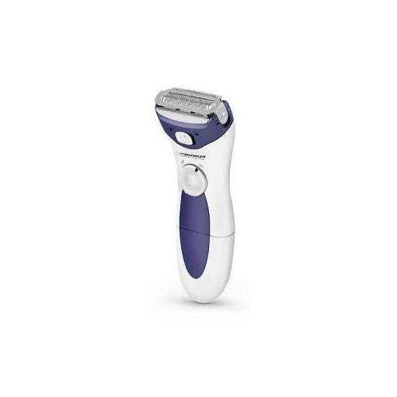 SHAVER ESPERANZA ARUBA EBG003B WHITE-BLUE WOOMAN , ERGONIMIC SHAPE AND MODERN DESIGN, GENTLE & FAST, SHAVING SILKY SKIN IN SECONDS, BIKINI TRYMER COMB
