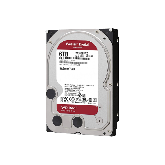 3.5" HDD 6.0TB WESTERN DIGITAL RED, NAS, 5400RPM, 256MB, SATAIII  WD60EFAX