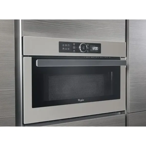 CUPTOR CU MICROUNDE WHIRLPOOL AMW 730/SD, ARGINTIU