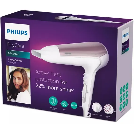 USCATOR DE PAR PHILIPS BHD186/00, 2200 W, ALB | ROZ