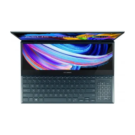 НОУТБУК 15,6" ASUS ZENBOOK PRO DUO 15 OLED UX582HM, CELESTIAL BLUE, INTEL CORE I7-11800H, 16ГБ/1024ГБ, WINDOWS 11 PRO 64-BIT