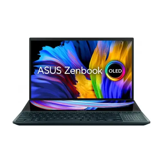 НОУТБУК 15,6" ASUS ZENBOOK PRO DUO 15 OLED UX582HM, CELESTIAL BLUE, INTEL CORE I7-11800H, 16ГБ/1024ГБ, WINDOWS 11 PRO 64-BIT