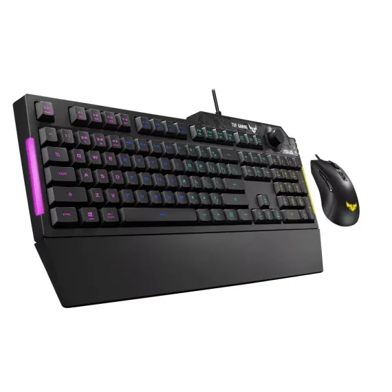 SET TASTATURA + MOUSE ASUS TUF K1/M3, CU FIR, NEGRU