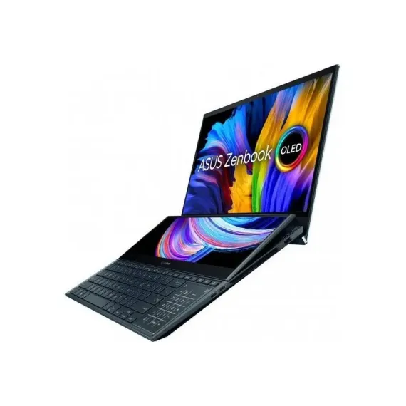 НОУТБУК 15,6" ASUS ZENBOOK PRO DUO 15 OLED UX582HM, CELESTIAL BLUE, INTEL CORE I7-11800H, 16ГБ/1024ГБ, WINDOWS 11 PRO 64-BIT