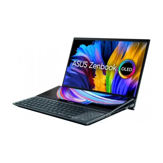 НОУТБУК 15,6" ASUS ZENBOOK PRO DUO 15 OLED UX582HM, CELESTIAL BLUE, INTEL CORE I7-11800H, 16ГБ/1024ГБ, WINDOWS 11 PRO 64-BIT