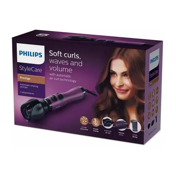 ФЕН-ЩЁТКА PHILIPS HP8668/00, 800ВТ, ФИОЛЕТОВЫЙ