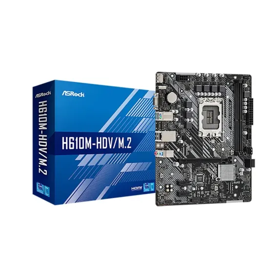 PLACA DE BAZA ASROCK H610M-HDV/M.2, LGA1700, INTEL H610, MICRO-ATX