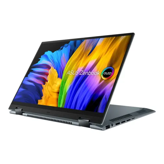 НОУТБУК 14" ASUS ZENBOOK 14 FLIP OLED UP5401EA, PINE GREY, INTEL CORE I5-1135G7, 8ГБ/256ГБ, БЕЗ ОС