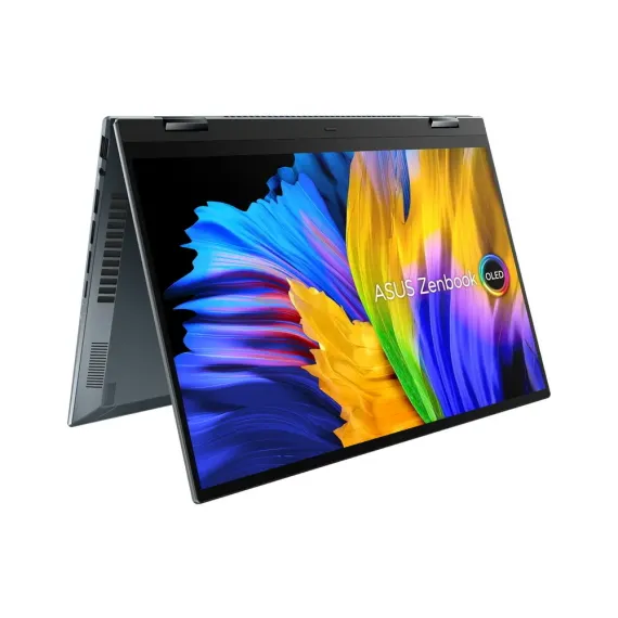 НОУТБУК 14" ASUS ZENBOOK 14 FLIP OLED UP5401EA, PINE GREY, INTEL CORE I5-1135G7, 8ГБ/256ГБ, БЕЗ ОС