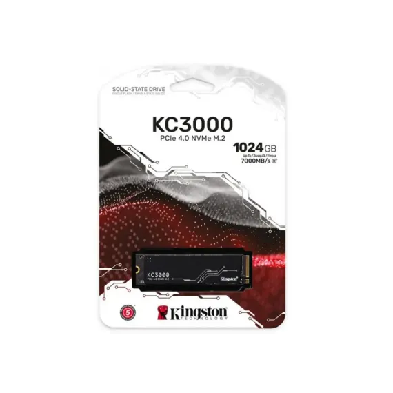 НАКОПИТЕЛЬ SSD KINGSTON KC3000, 1000ГБ, SKC3000S/1024G