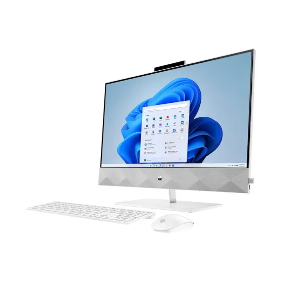 МОНОБЛОК HP PAVILION 27-CA0015UR, 27", AMD RYZEN 7 5700U, 16ГБ/512ГБ, FREEDOS, БЕЛЫЙ