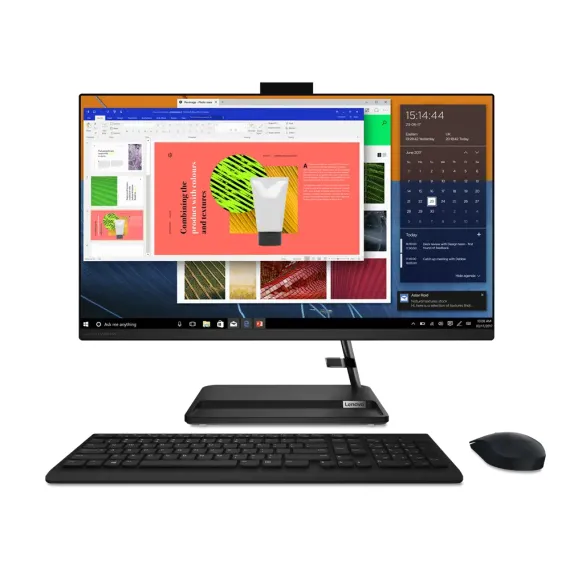 COMPUTER ALL-IN-ONE LENOVO IDEACENTRE 3 27ITL6, 27", INTEL CORE I5-1135G7, 16GB/512GB, FARA SO, NEGRU