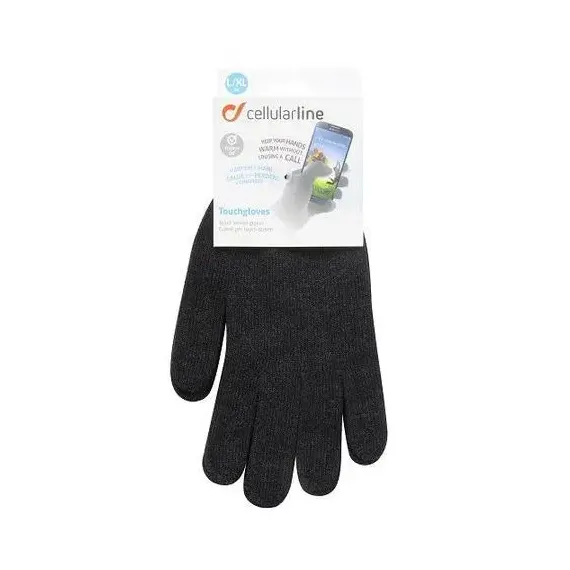 MANUSI SENZORIALE CELLULARLINE L/XL, TOUCH SCREEN, LARGE, NEGRU