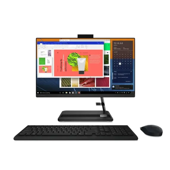 МОНОБЛОК LENOVO IDEACENTRE 3 22ITL6, 21,5", INTEL CORE I3-1115G4, 8ГБ/256ГБ, WINDOWS 11 PRO, ЧЁРНЫЙ
