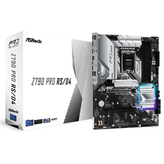PLACA DE BAZA ASROCK Z790 PRO RS/D4, LGA1700, INTEL Z790, ATX