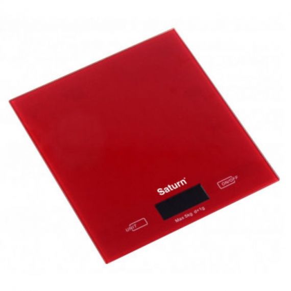 КУХОННЫЕ ВЕСЫ SATURN ST-KS7810 RED