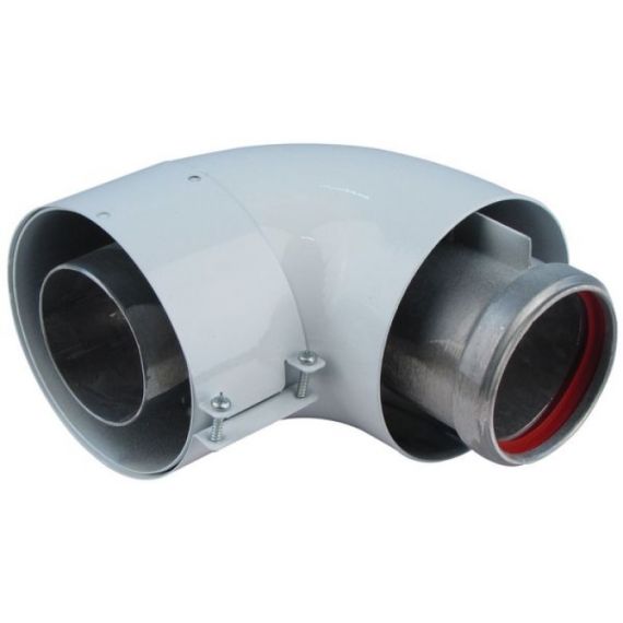 КОАКСИАЛЬНЫЙ ОТВОД 90 ГР. ДЛЯ КОТЛОВ С ПРИНУДИТЕЛЬНОЙ ТЯГОЙ VAILLANT DN 60/100