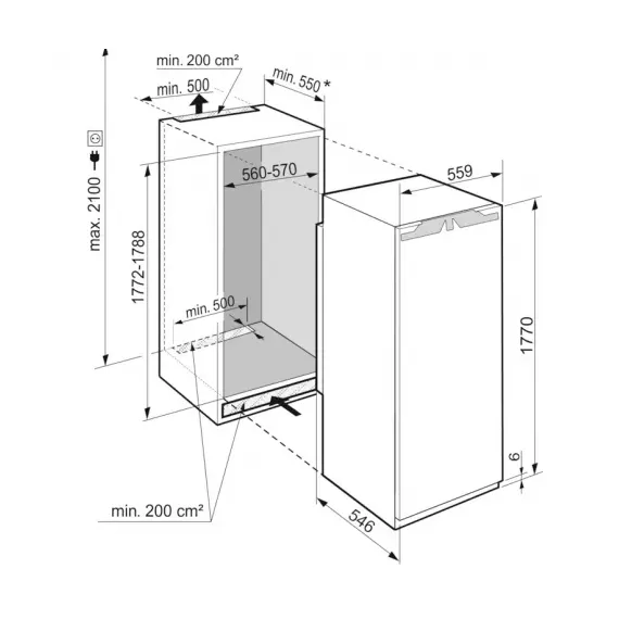 ВСТРАИВАЕМЫЙ ХОЛОДИЛЬНИК LIEBHERR IRE 5100