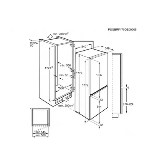FRIGIDER INCORPORABIL ELECTROLUX ENT6TE18S
