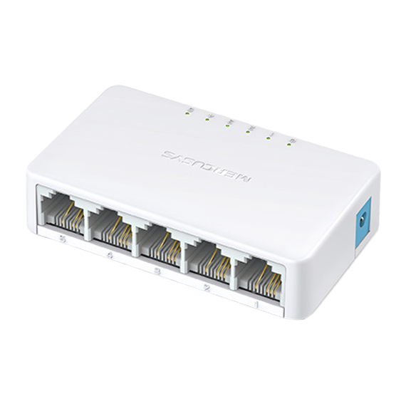 MERCUSYS MS105  5-PORT 10/100M MINI DESKTOP SWITCH, 5 10/100M RJ45 PORTS
