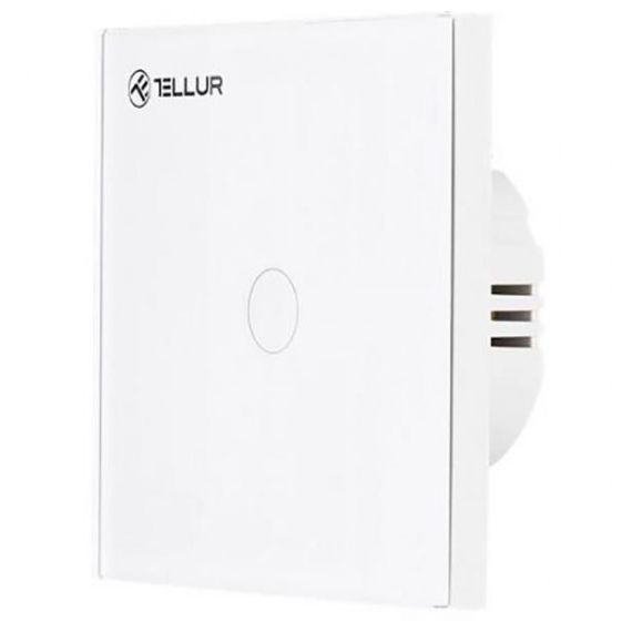 INTRERUPATOR WIFI, 1 PORT, 1800W, 10A, TELLUR WHITE  TLL331041