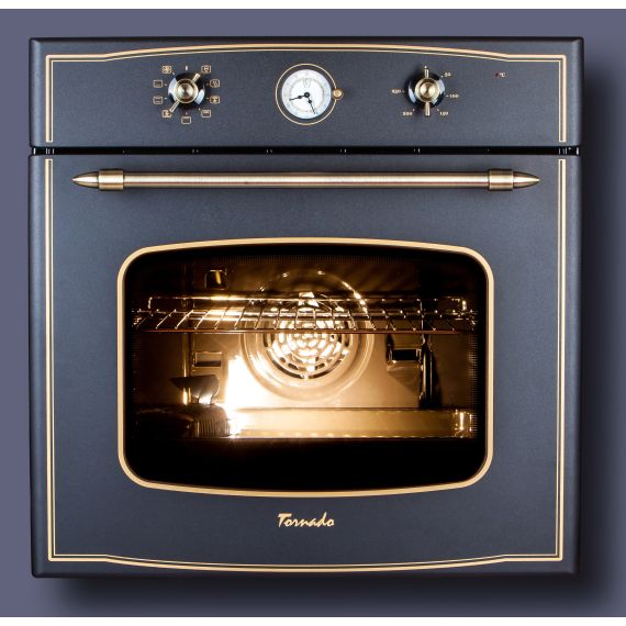 ДУХОВКА ЭЛЕКТРИЧЕСКАЯ TORNADO RU-9F70 CLOCK BL (BLACK)