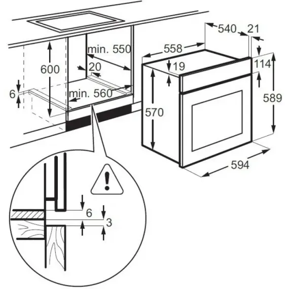 ЭЛЕКТРИЧЕСКИЙ ДУХОВОЙ ШКАФ ELECTROLUX EZB3400AOX