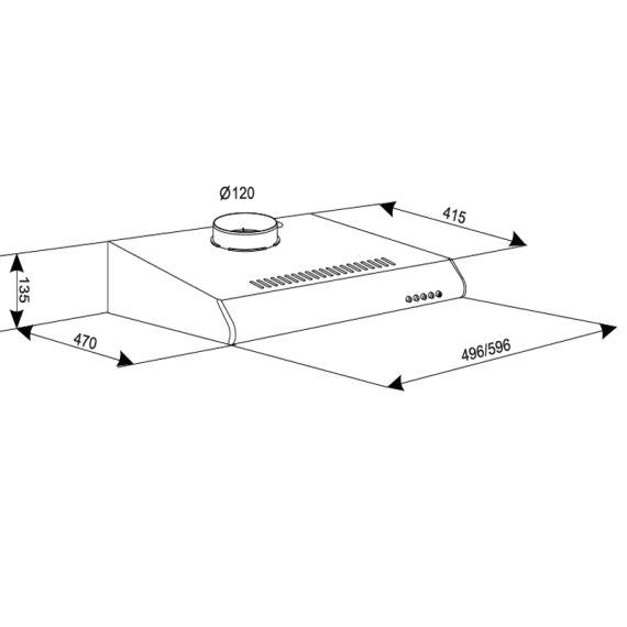 ВЫТЯЖКА TORNADO BONA 10 (50) MARO LED, BROWN