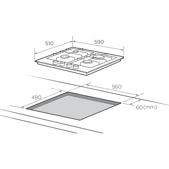 ПАНЕЛЬ ВАРОЧНАЯ MIDEA MG696TGI (BEIGE)