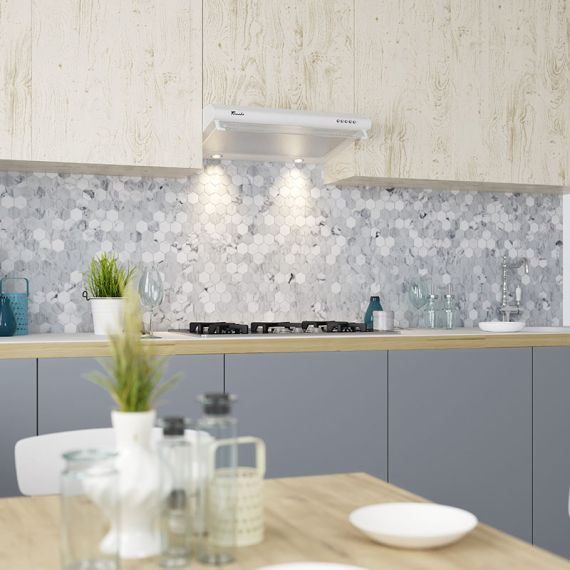 ВЫТЯЖКА КОЗЫРЬКОВАЯ TORNADO BONA 20 (60) WH LED WHITE (560 М?/Ч)