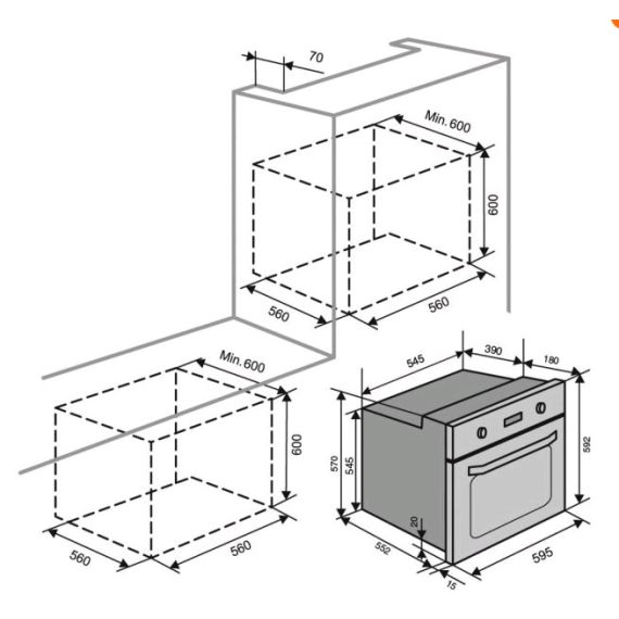 ДУХОВКА ЭЛЕКТРИЧЕСКАЯ BACKER BIO65-785T FBL (BLACK)