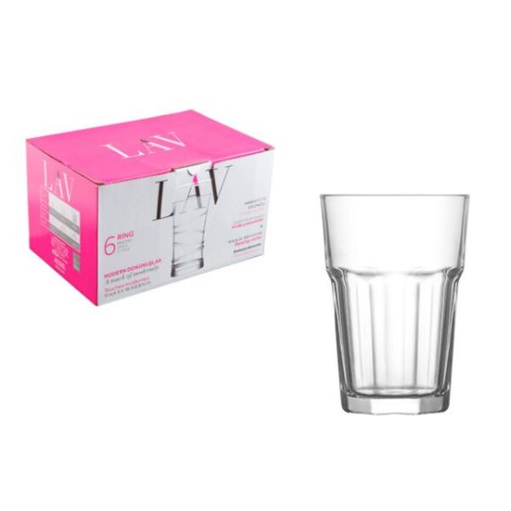 PAHAR STICLA 365ML LV-ARA265 LAV