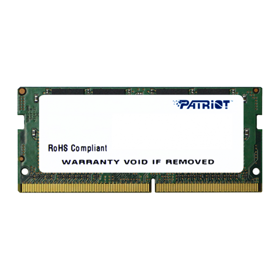 16GB DDR4-2400 SODIMM  PATRIOT, PC19200, CL17, 1.2V  PSD416G240081S