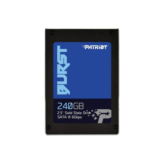 2.5" SSD 240GB  PATRIOT BURST, SATAIII, READ: 555 MB/S, WRITE: 550 MB/S  PBU240GS25SSDR