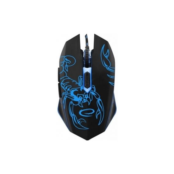 MOUSE ESPERANZA SCORPIO MX203, GAMING MOUSE, 2400DPI, OPTICAL SENSOR, BLUE LED, USB BRAIDED CABLE