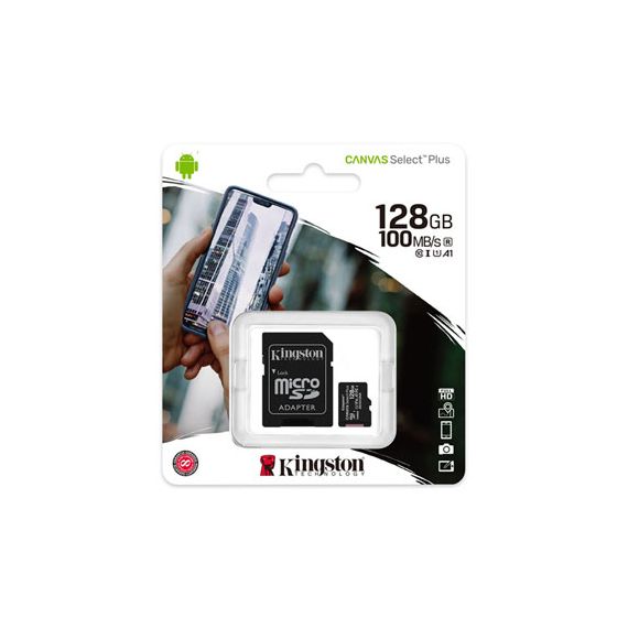 КАРТА ПАМЯТИ KINGSTON CANVAS SELECT PLUS MICROSD 128GB