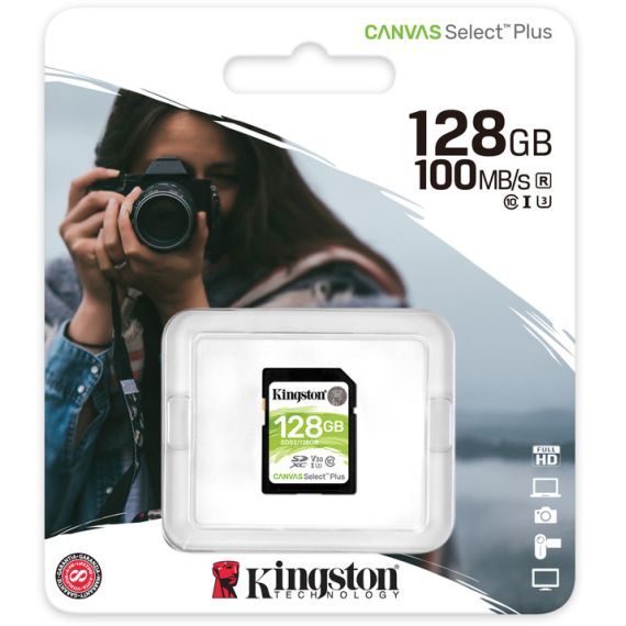 CARD DE MEMORIE KINGSTON CANVAS SELECT PLUS SD 128GB