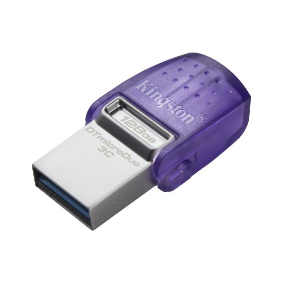 ФЛЕШ-НАКОПИТЕЛЬ USB KINGSTON DATATRAVELER MICRODUO 3C / USB3.2 / 128ГБ