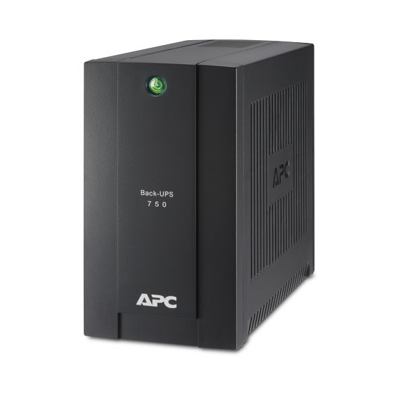 APC BACK-UPS BC750-RS, 750VA/415W, 4 X CEE 7/7 SCHUKO (3 BATTERY BACKUP,