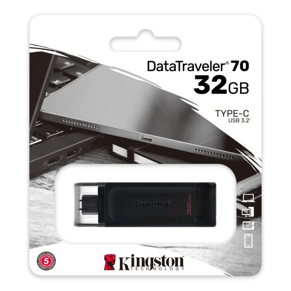 ФЛЕШ-НАКОПИТЕЛЬ USB KINGSTON DATATRAVELER 70 32ГБ