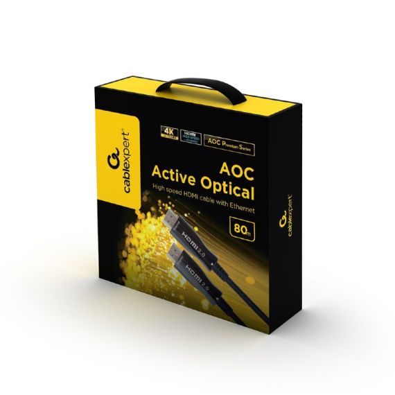 CABLE HDMI CCBP-HDMI-AOC-80M, 80M, MALE-MALE, ACTIVE OPTICAL (AOC) HIGH SPEED HDMI CABLE WITH ETHERNET "AOC PREMIUM SERIES", 80 M