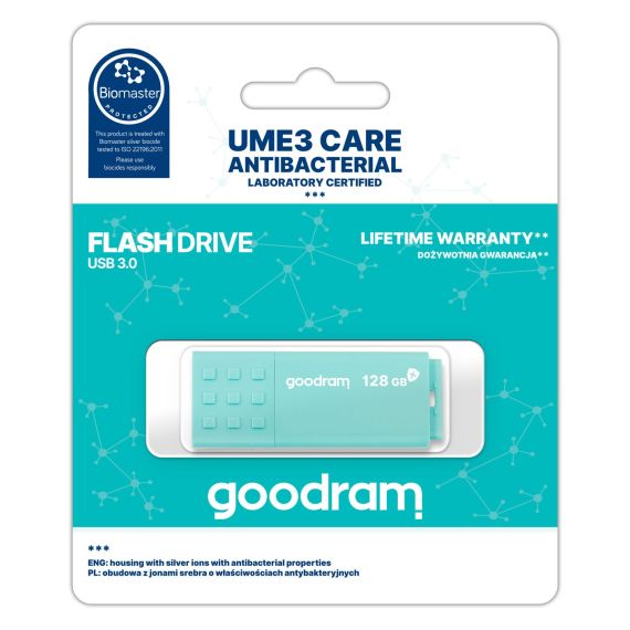 ФЛЕШ-НАКОПИТЕЛЬ USB GOODRAM UME3 CARE GREEN USB3.0