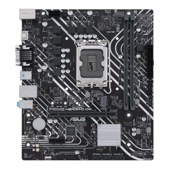 ASUS PRIME H610M-D D4, SOCKET 1700, INTEL(R) H610 (13/12TH GEN CPU),